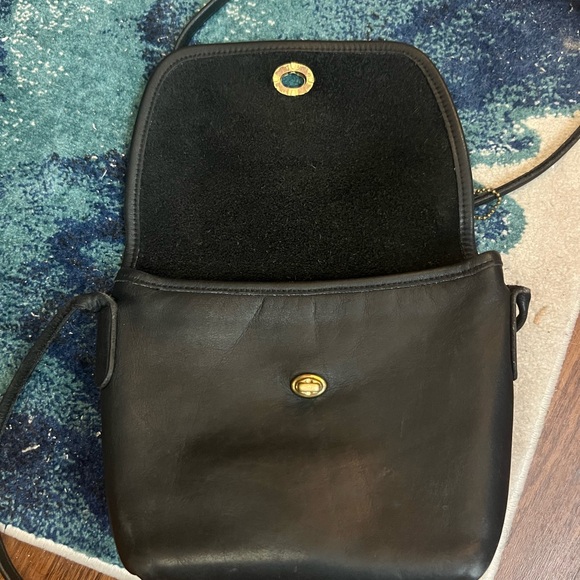 VTG Coach Quincy Black Crossbody Bag 9919 - Picture 9 of 11